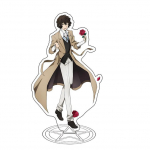 Bungou hulkuvate koerte akr&uuml;&uuml;list statiiv figuurim&auml;nguasi Edogawa rampo Fjodor Dostojevski Nakahara Chuuya lauaplaadil seisev m&auml;nguasi AB