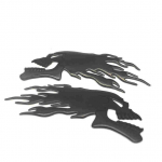 Mootorratta auto tulekolju kleebis 3D embleemi kleebis Kiivri k&uuml;tusepaagi raami korpuse kleebised punane