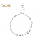 Naiste k&auml;ev&otilde;ru Kahekihiline virnastatav t&auml;heripats rant poleeritud puhast v&auml;rvi vask Reguleeritav homaarklamber T&ouml;&ouml;pidu Tutvumisleht randmekett Daami ehted h&otilde;be