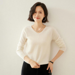 Naiste ka&scaron;miirist kampsun Qinghe ka&scaron;miir 100% ka&scaron;miir s&uuml;gis-talvine ka&scaron;miirist pullover pehme ja soe XL pruun