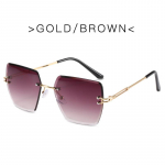 Trendikad pol&uuml;gonaalsed gradientv&auml;rviga meeste p&auml;ikeseprillid Uued raamita, l&otilde;igatud servaga p&auml;ikeseprillid naistele P&auml;ikesekaitse- ja varjutavad p&auml;ikeseprillid