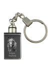 Belgian Shepherd Dog, Belgian Sheepdog - Crystal key ring with dog photo, illuminated key ring, unique gift by Art-Dog brand