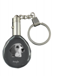 Beagle - pendant with a photo of a dog, crystal key ring in a gift box, a unique gift by Art-Dog
