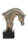 Australian Stock Horse - elegant statuette, bust of a horse on a stone base, a trophy for horse racing by Art-Dog.