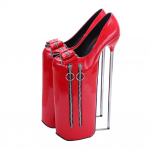 30cm Seksikad K&otilde;rge Kontsaga Naiste Kingad Suvised Sandaalid Stiletto 20cm Platvormiga Pole Dance Kingad &Uuml;mara Ninaga Kingad 35 punane
