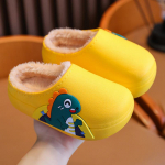 Laste puuvillased talvesussid: Libisemiskindlad, soojad, veekindlad, pehme p&otilde;hjaga kodukingad 30-31 size, insole 19.5cm/foot 18.5cm kollane