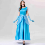 Ilu printsessi kleit Roosa Sinine Cosplay kost&uuml;&uuml;m Pikad kleidid Riietus Esinemispidu S&uuml;nnip&auml;ev Halloweeni j&otilde;ulukleit T&auml;iskasvanud naistele- L
