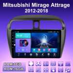 2 DIN Android Carplay autoraadio Mitsubishi Mirage Attrage 2012-2018 multimeediumipleieri peakomplekt Stereo GPS-navigatsioon BT WIFI 4+64GB 1+16GB