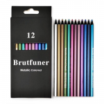 Benfani metallist v&auml;rvilised pliiatsid &ndash; 12 v&auml;rvi loominguliseks grafitiks ja maalimiseks 12 colors, 80g