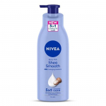 NIVEA Shea Smooth 400 ml kehakreem | 48 H Niisutamine | S&uuml;gava niisutava seerumi ja sheav&otilde;iga | Mitterasvane ja terve v&auml;limusega nahk