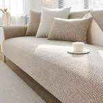 1 tk P&otilde;hjamaade puuvillane linane diivanikate &uuml;hev&auml;rviline libisemiskindel diivanipadi k&otilde;ikidele aastaaegadele universaalne L-kujulise diivani kate elutuppa 110x240cm 1pc