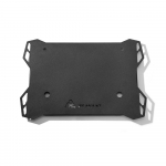 V&auml;lik&auml;mpingu piknikulaud konksuauguga hoiukotiga lauaarvuti terasest laudlaud must