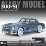 1/24 Mercedes-Benz 300SL 1936 Klassikaline auto sulamist survevalu automudel Helivalgus Laste m&auml;nguasjad Kollektsion&auml;&auml;rid Hobid S&uuml;nnip&auml;evakingitused