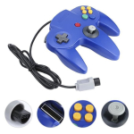 M&auml;ngukontroller - Nintendo - N64 - Juhtmega - S&uuml;gavsinine - 2 tk sinine