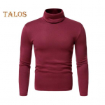 Kevad-s&uuml;gis meeste sporditopp Slim Fit k&otilde;rge kaelusega veniv pikkade varrukatega &uuml;hev&auml;rviline pullover Fitness Sport, talve alumised riided L must