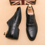 Moodne Itaalia Br&auml;nd K&otilde;rge Kvaliteet Vintage Oxford Kingad Paelad Nikerdustega Brogue Paks Tald Disainer Meeste Kingad &Auml;ri Nahast Kingad 38 tume khaki v&auml;rv