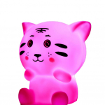Pehme LED-lamp Cartoon Night Light ei pimestav uusaasta Armas Tiger Decor tuled with gift bag roosa