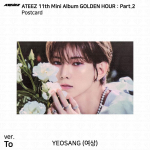 ATEEZ 11. minialbum Golden Hour Pt.2 To Diary For Ver Photocard Postkaart Yeosang - To Postcard