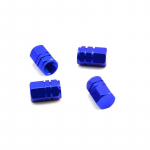 4 tk alumiiniumsulamist autovelje rehvi klapikorgid rehvivelje varrekatted &otilde;hutolmu veekindlad autodele mootorratastele tarvikud sinine