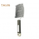 &Otilde;hutusavadega juuksehari Kaasaskantav Antistaatiline &Otilde;hukestele Paksudele Lokkis Pikkadele M&auml;rgadele Kuivadele Juustele Labakujuline Hari Naised T&uuml;drukud Peanaha Massaaž Juuste Stiliseerimine Pusade Harutuskamm roosa