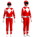 Laste Power Morpher Superkangelane Samurai Sentai Shinkenger Rangers Cosplay Fantasia Halloweeni Kost&uuml;&uuml;m Mask Meestele Poiss Jumpsuit 110 punane