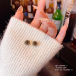 Kerged luksuslikud Super Flash Maillardi imitatsiooniga tiigrisilmakivist k&otilde;rvar&otilde;ngad naistele 1 pair