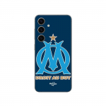 Coque Samsung Galaxy S25 Plus logo om olympique de marseille bleu Fond Maniacase