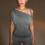 YYFS Naiste mood vabaaja suvekevade &uuml;hev&auml;rvilise tr&uuml;kiga l&uuml;hikeste varrukatega kaldus kraega pluusid ja s&auml;rgid L