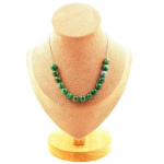 Pierres et Min&eacute;raux. Collier 15 perles Mica vert de Tanzanie qualit&eacute; 5A 8 mm. Chaine en Collier femmes, hommes. Taille personnalisa