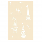 Pochoir A4 - lutins de No&euml;l