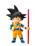 TAMASHII NATIONS Dragon Ball DAIMA Son Goku 70mm PVC ABC v&auml;rvitud liigutatav figuur S.H.Figuarts (Mini) -DAIMA- Umbes. & black
