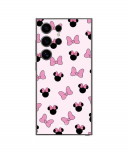 Coque de t&eacute;l&eacute;phone - Maniacase - Samsung Galaxy S24 Ultra - Souple - Silicone - Minnie, noeud rose