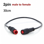 30cm M8 2 3 5 kontaktiga e-jalgratta kiiruseandur isane-emane M/F e-jalgratta pikendusjuhe Elektrijalgratta veekindel juhtpistiku kaabel 2pin m to f 30cm