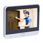 Juhtmeta video uksekellakaamera 3MP 1080p PIR-liikumise tuvastamise nutikas turvakaamera 4,3-tollise diagonaaliga