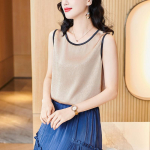 Sling Vest naistele, kellel on sisemine riietus, mis katab k&otilde;htu ja muudab need saledaks ja varrukateta kevadiseks uueks stiiliks M