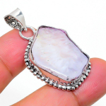 Solar Quartz Handmade 925 Sterling Silver Jewelry Pendant 1.65 j4m88