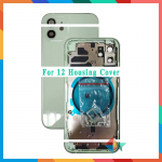 AAA high quality New 6.1'' For iphone 12 Housing Cover Battery Door Rear Chassis Frame with Back Cover Glass 12 Blue With CE
