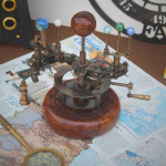 25,4 cm Orrery P&auml;ikeses&uuml;steemi mudel Ideaalne majapidamiskingitus, Kingitus abikaasale, telluurium, Elegantne funktsionaalne dekoor Kodu dekoor