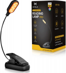 Mvolo&reg; Klambriga Lugemislamp &ndash; Sinise Valguseta ja Reguleeritav &ndash; Merevaigukollane Valgus Parema Une jaoks