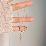 Disainitunnetus Naeratus L&otilde;igatud Lillehelmed Kaelakee Naise Temperamendiga K&otilde;rgekvaliteediline V&auml;ike Peen Rahvamassi Ripats