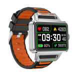 Rainbuvvy S666 Androidi nutikell RTL8762DK 1,57-tolline IPS Bluetooth 5.0 &Uuml;likerge nutikellarihm 240mAh 200x320 Toetab mitut keelt S&uuml;dame l&ouml;&ouml;gisagedus NFC oranž/h&otilde;be