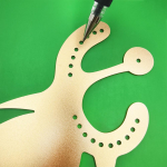 1 piece Multifunctional Dental Rubber Dam Punch Hole Board Rubber Dam Instrument Stainless Steel Teeth Whitening Tool 1 piece