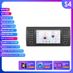 Hizpo 7-tolline 2-DIN Android 13 autode multimeediam&auml;ngija BMW X5 11 E53 E39 M5 1996-2003 jaoks Stereo GPS-navigatsiooniga Heli Intelligentne Carplay 4G Autoraadio S4 8Core 4G 32G AI