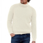 Meeste kampsun Solid Fashion &uuml;mara kaelusega pikkade varrukatega kootud topp XXL must