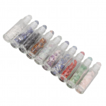 10 tk eeterliku &otilde;li rullikuga pudelit l&auml;bipaistvad bambuskaanega rullikuga parf&uuml;&uuml;miproov 10 ml