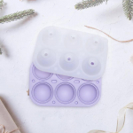 6 Cavitie &uuml;mmargune j&auml;&auml;hokivorm silikoonist j&auml;&auml;kuubiku vorm DIY j&auml;&auml;palli &uuml;mmargune tarretis, mis valmistab kokteili viskijoogi vormi