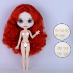 ICY DBS Blyth Doll White Skin Joint Body 1/6 BJD erihinnaga OB24 m&auml;nguasja kingitus 30cm height doll