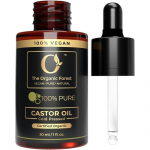 100% Plant Based Castor Oil for Hair & Skin | Cold Pressed Castor Oil Organic Unrefined Glass Bottle - Hexane-Free | Arandi ka tel original |