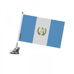 Drapeau - Guatemala - 27 x 35 cm - M&acirc;t &agrave; Ventouse - Pol&uuml;ester - Mulje rekto/verso