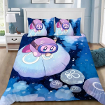 Tekikate Kirbys Star Allies 3D Peen M&auml;ng Anime Digitaaltr&uuml;kk Voodipesu Komplekt Tekikott Voodi Noorte Kodu Dekoor Laste Poisi Kingitus 100x135cm